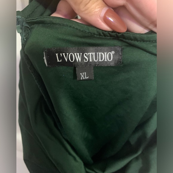 SOLD - Rushed one shoulder dress - Picture 4 of 4